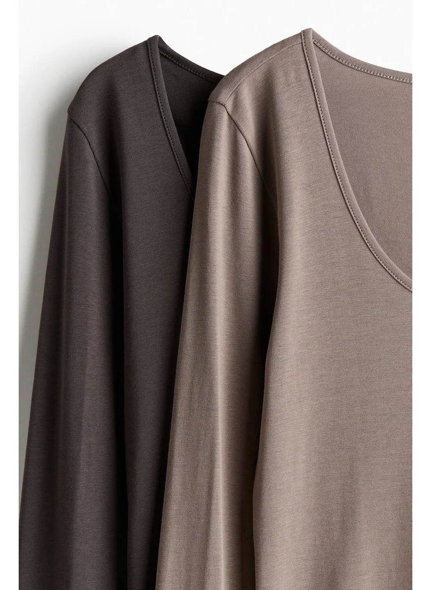 H&M 2-Pack Jersey Tops