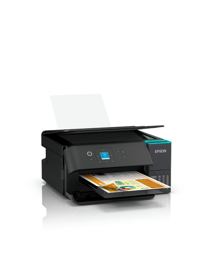EPSON EcoTank L4360 A4 Wi-Fi Duplex All-in-One Ink Tank Printer, 1 Year Warranty Black - Image 3