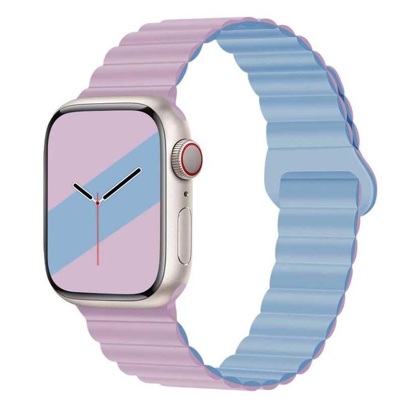 Adjustable Silicone Sport Strap Smartwatch Band Compatible with Apple Watch 38 40 41 42 44 45 49mm with Fit Replacement Strap Black - Image 2