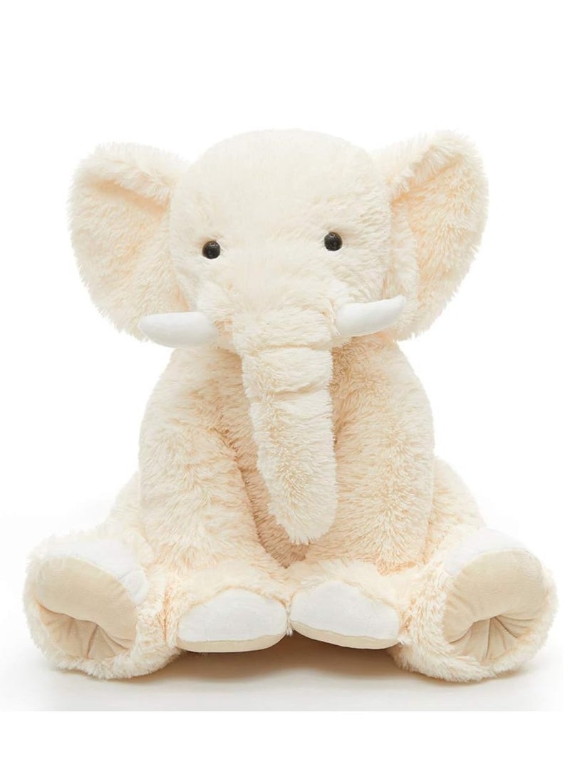 Elephant Plush Pillow, 45cm Stuffed Elephant Body Pillow, Realistic Cute Co-sleeping Elephant Toy, Soft Elephant Backrest Pillow,  for Home Decor  - Image 1