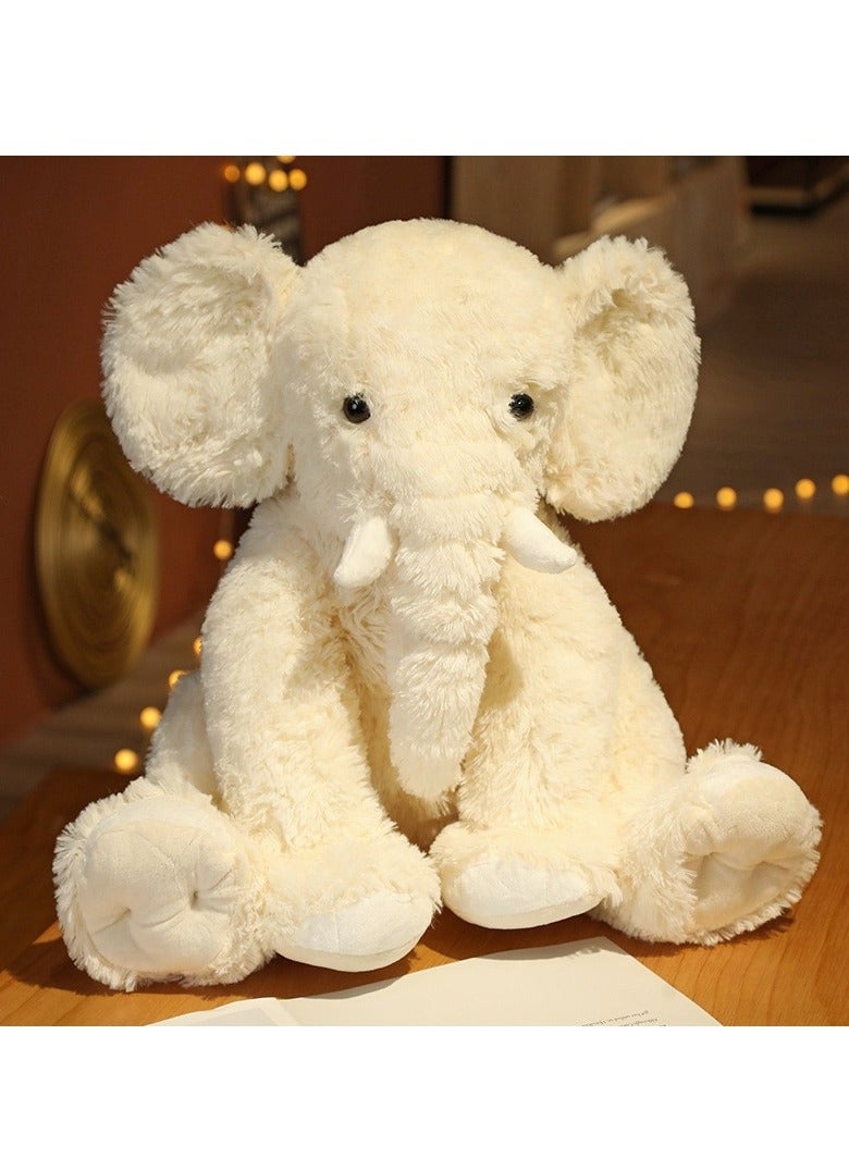 Elephant Plush Pillow, 45cm Stuffed Elephant Body Pillow, Realistic Cute Co-sleeping Elephant Toy, Soft Elephant Backrest Pillow,  for Home Decor  - Image 4