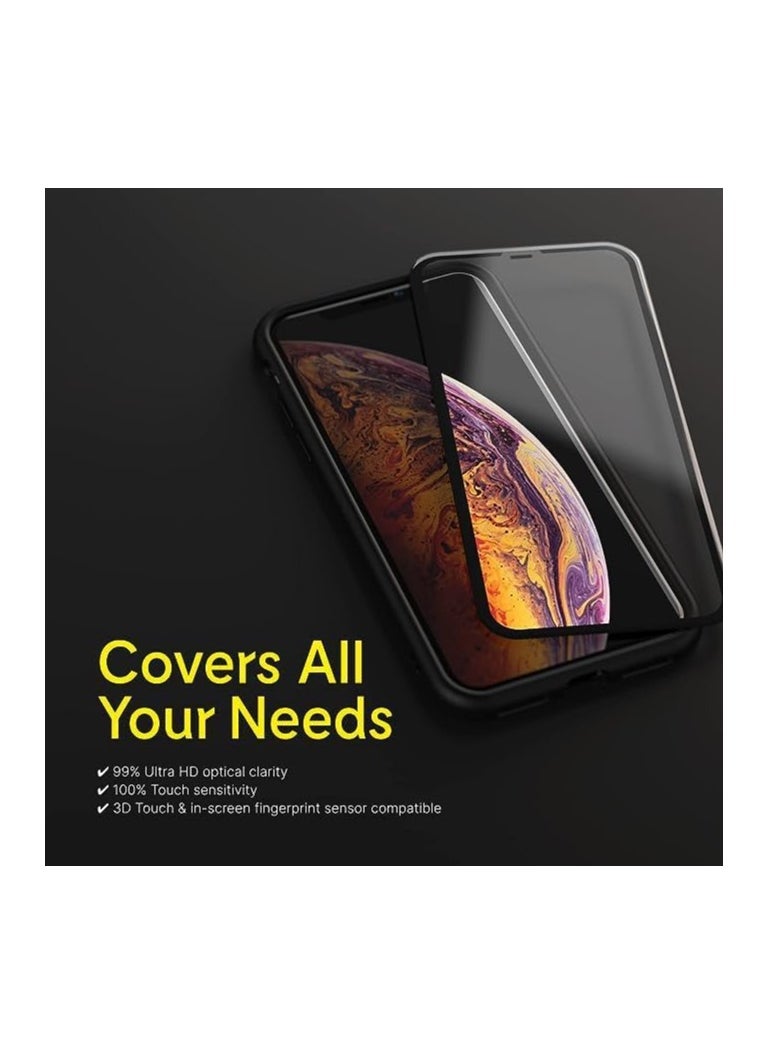 Generic Ultra HD Glass Anti Shock Screen Protection with Black Frame For Apple iPhone 15 Pro 6.1 Inch  - Image 3