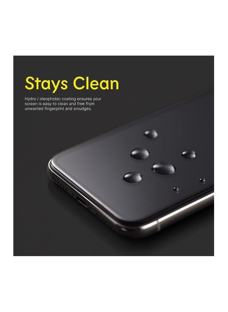 Generic Ultra HD Glass Anti Shock Screen Protection with Black Frame For Apple iPhone 15 Pro 6.1 Inch  - Image 5