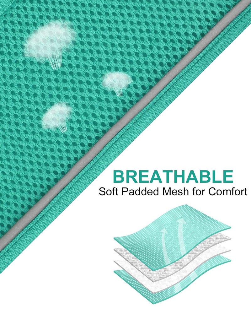 Joytale Small Dog Harness, Breathable Mesh Step-in Vest, Reflective Soft Padded Harnesses for Small and Medium Dogs, Teal, L - Image 5