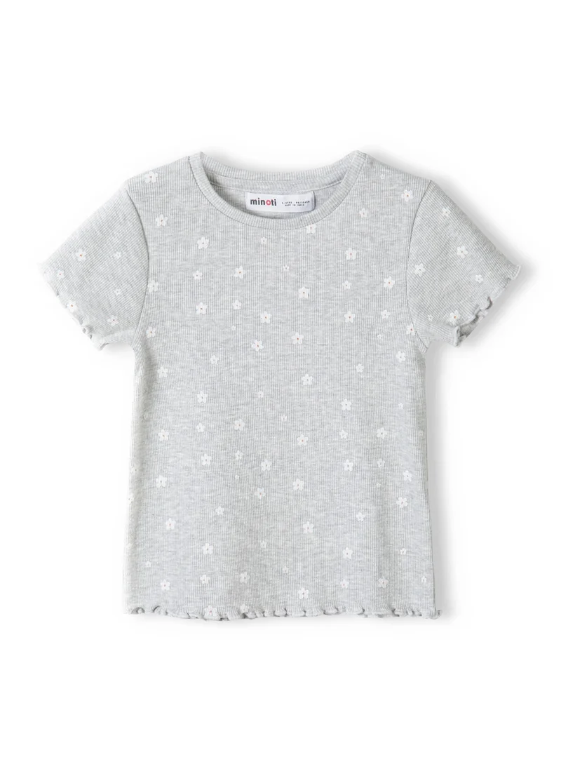 MINOTI Kids Girls Rib T Shirt