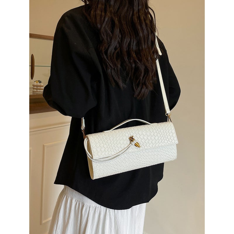 New Baguette Crossbody Bag, Retro Texture, Portable Women'S Bag, Simple Light Luxury Shoulder Bag - Image 5