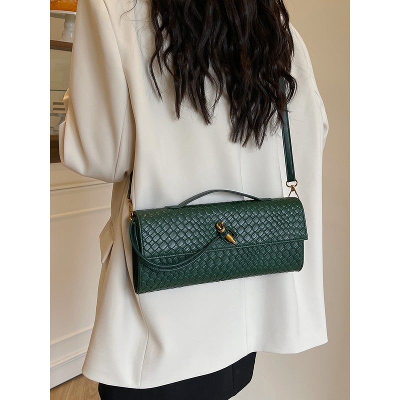 New Baguette Crossbody Bag, Retro Texture, Portable Women'S Bag, Simple Light Luxury Shoulder Bag - Image 3