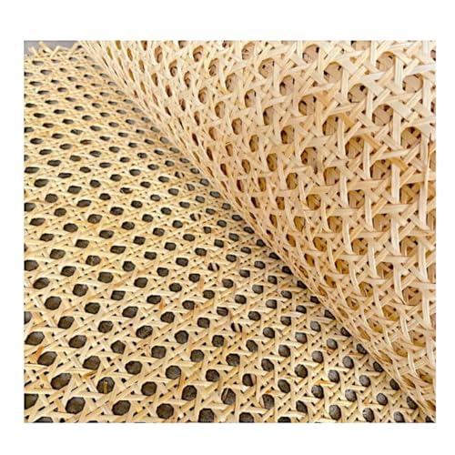 Maya Woods 18" Width Premium Natural Rattan Cane Webbing Roll – Pre-Woven Bamboo Mesh Sheet for Chair, Cabinet, Basket, Almirah & DIY Caning Projects – Imported Solid Wood Cane Mat (16x18 Inch) - Image 1