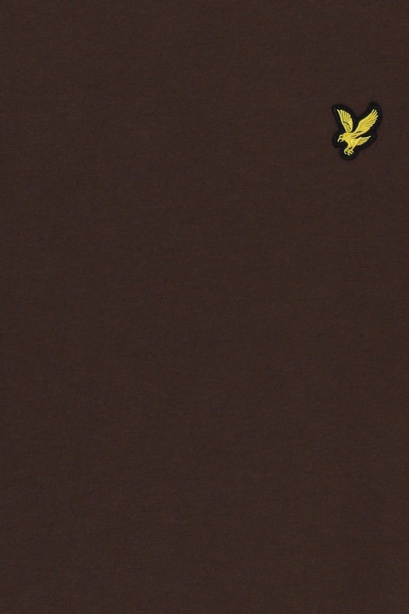 Lyle & Scott Men Crew Neck Short Sleeve Embroidered Logo T-Shirt, Dark Brown - Image 5