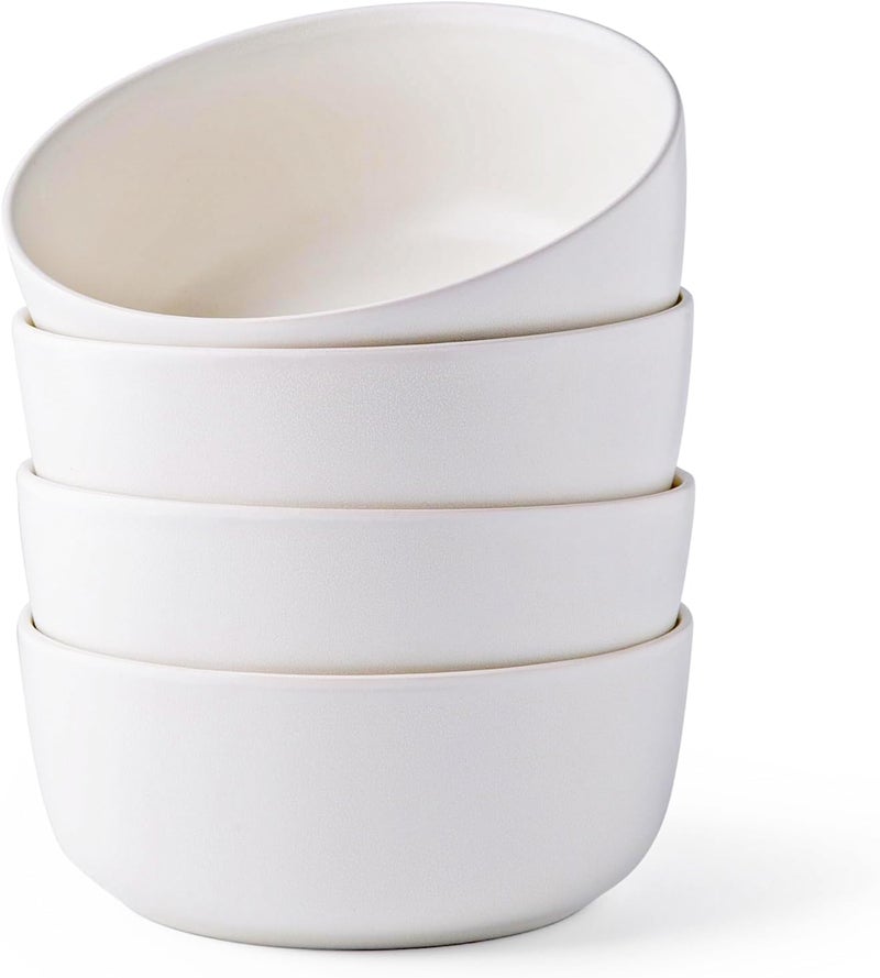 AmorArc Stoneware Cereal Bowls Set of 4, 26oz Ceramic Soup Bowls Set for Cereal Soup Snacks, Modern Kitchen bowls for Meal, Dishwasher &Microwave Safe - Image 1