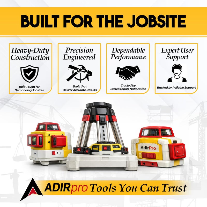 AdirPro 16-Foot Aluminum Grade Rod - 10ths, Dual Sided 5-Section Telescopic Leveling Rod â€“ Bubble Level and Soft Carrying Case Included - Image 4