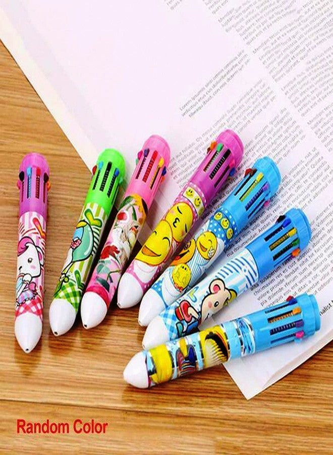 AR ShubhKraft Birthday Return Gift for kids, 10 in 1 Retractable Roller Ballpoint Pen for Kids (Multicolour) (Pack of 24) - Image 3