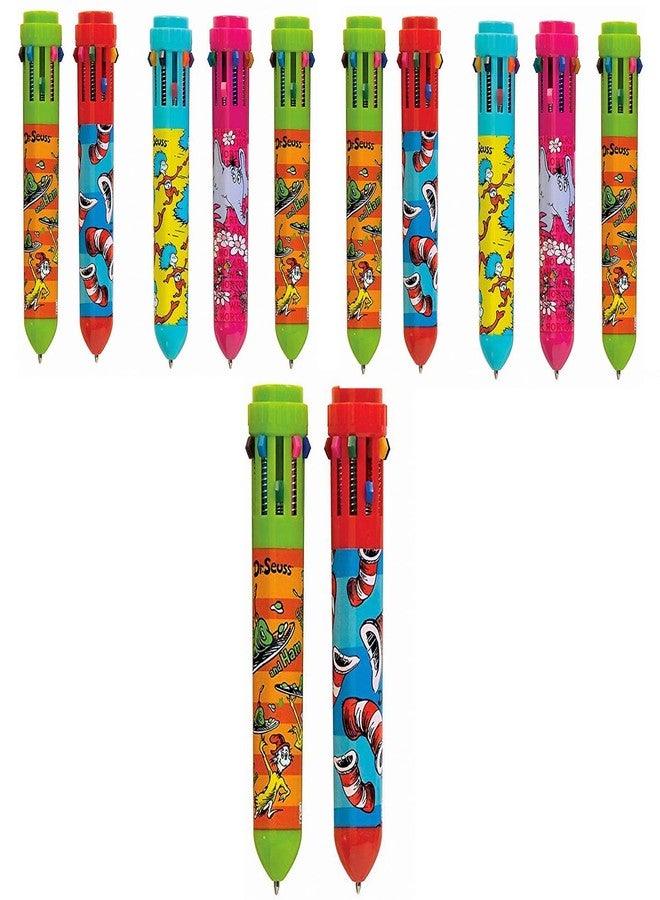 AR ShubhKraft Birthday Return Gift for kids, 10 in 1 Retractable Roller Ballpoint Pen for Kids (Multicolour) (Pack of 24) - Image 1
