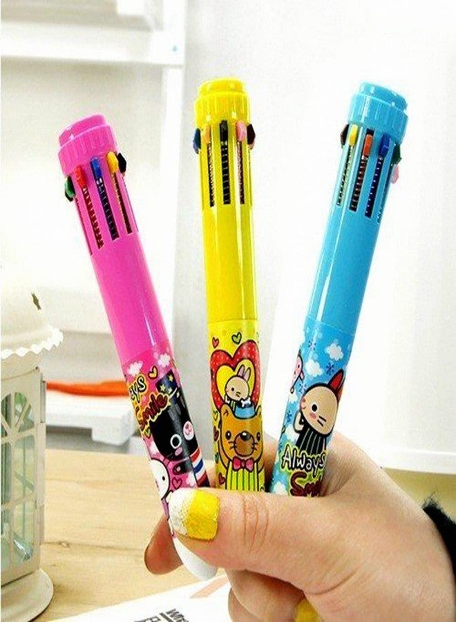 AR ShubhKraft Birthday Return Gift for kids, 10 in 1 Retractable Roller Ballpoint Pen for Kids (Multicolour) (Pack of 24) - Image 4