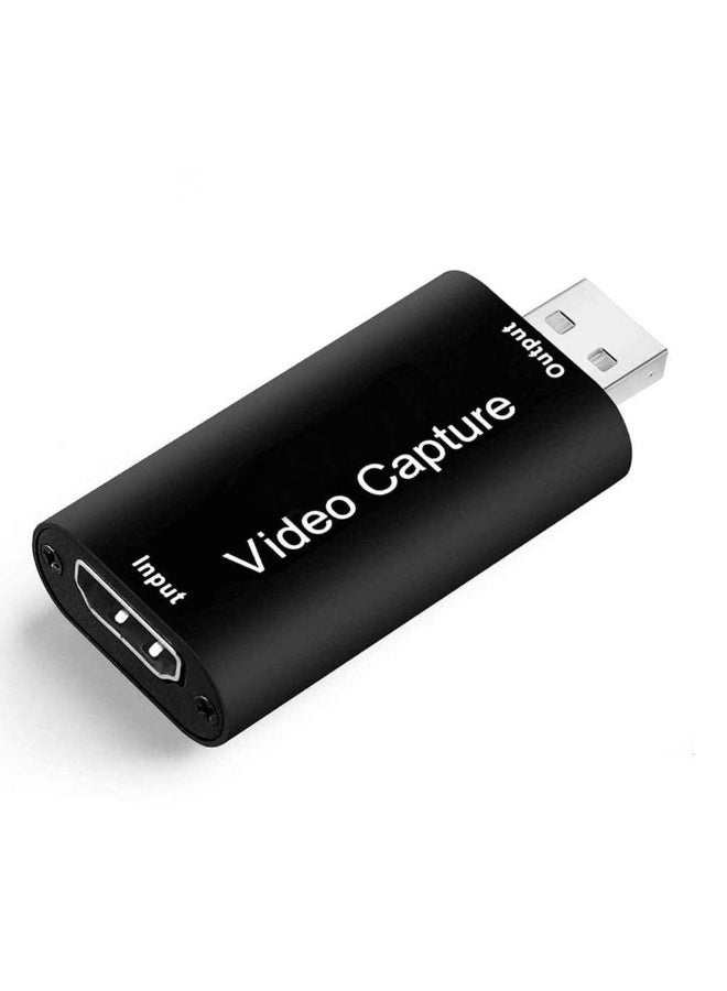 fantasize HDMI to USB, 4K Video Capture Card with Audio Support, High-Speed USB 2.0 Converter for Live Streaming, Gaming, and Video Conferencing, Plug-and-Play Device - Image 1