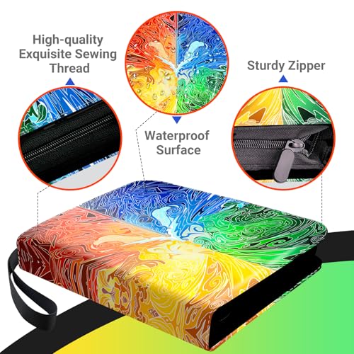 FARICHE Trading Card Binder for TCG Cards, 9-Pocket Portable Card Collector Ablum Holder Book Fits 900 Cards with 50 Removable Sleeve, Waterproof BKM Card Binder Display Storage Carrying Cases for TCG-Totem - Image 2