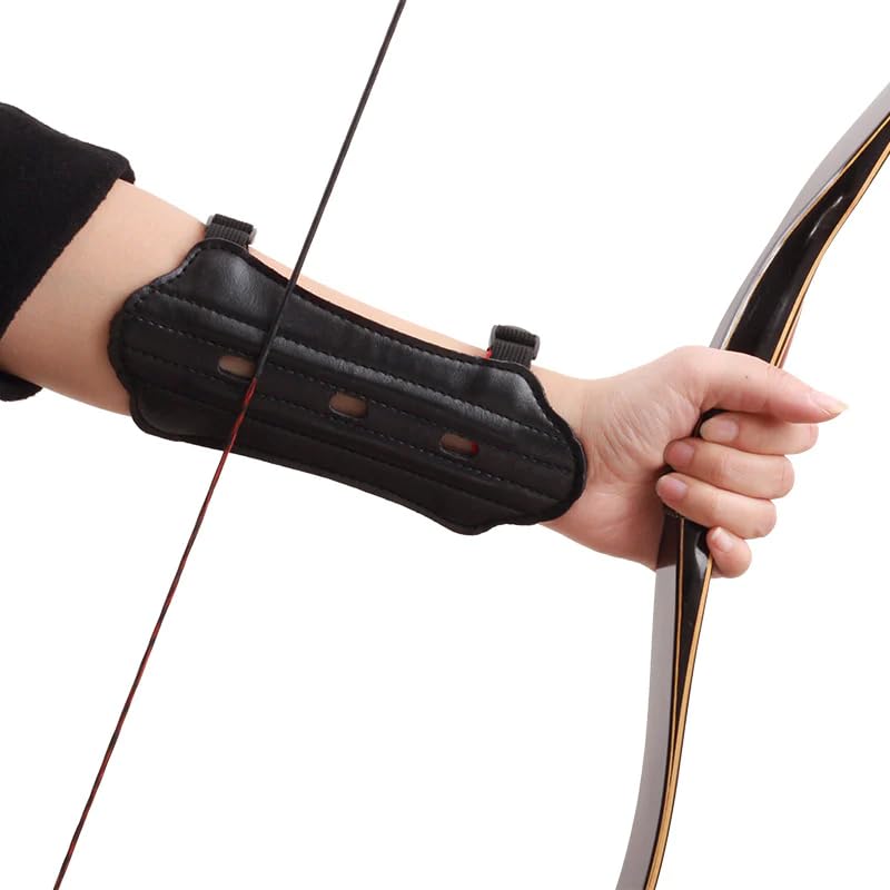 Marksman Children's Model with Holes Thick Breathable Outdoor Recurve Bow Archery Elastic Adjustable Arm Guard - Image 4