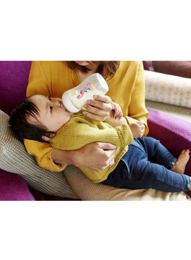 Philips Avent Avent Natural Feeding Bottle, 1m+ 260ml Flamingo - SCF070/21 - Image 3