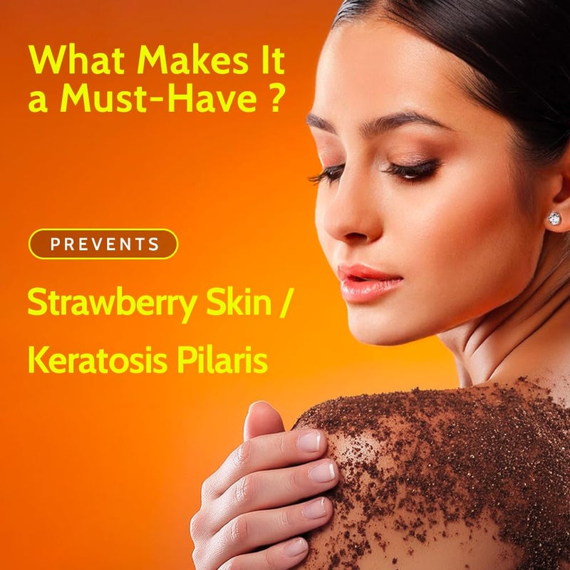 Chemist at Play Exfoliating Body Scrub For Removing Tan & Dead Skin Cells | Rough & Bumpy Skin, Tanned & Pigmented Skin | For Smooth, Soft & Bright Skin | Natural AHAs | Coffee 2.6 fl oz. - Image 3