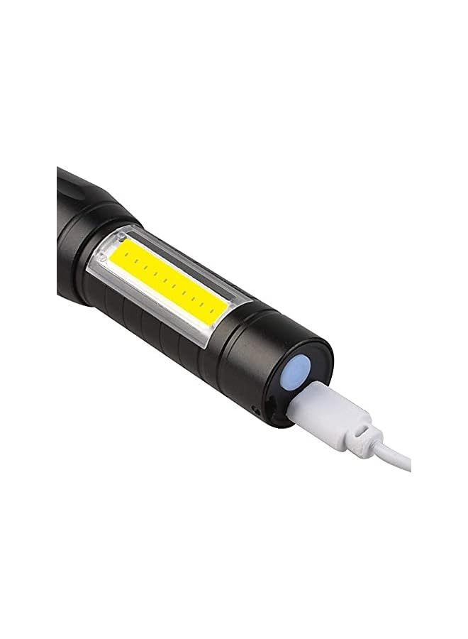 promass Mini Flashlight Ultra Bright Portable Outdoor 3 Modes Aluminum (Black) - Image 4