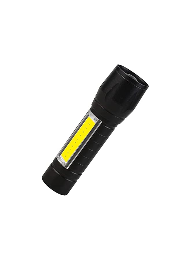 promass Mini Flashlight Ultra Bright Portable Outdoor 3 Modes Aluminum (Black) - Image 2