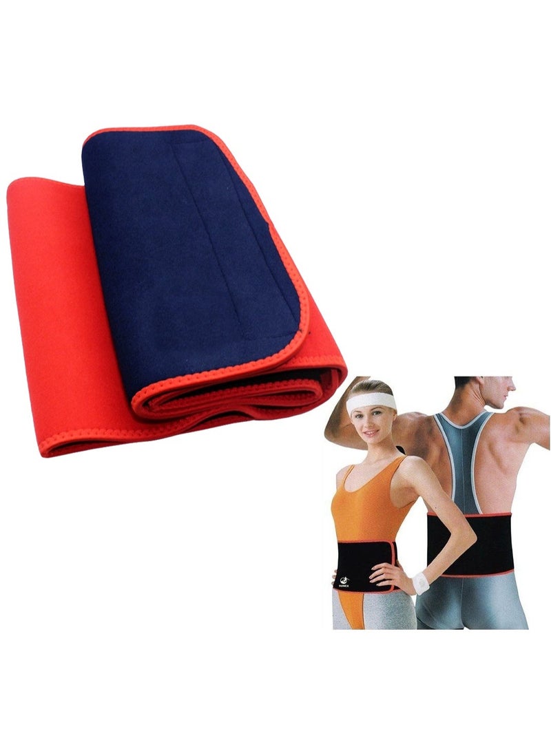 سانكس 818XL-حزام تخسيس الخصر من النيوبرين يزيد من التعرق أثناء التمرين لإنقاص الوزن وحرق الدهون، 28×120 سم - Image 1