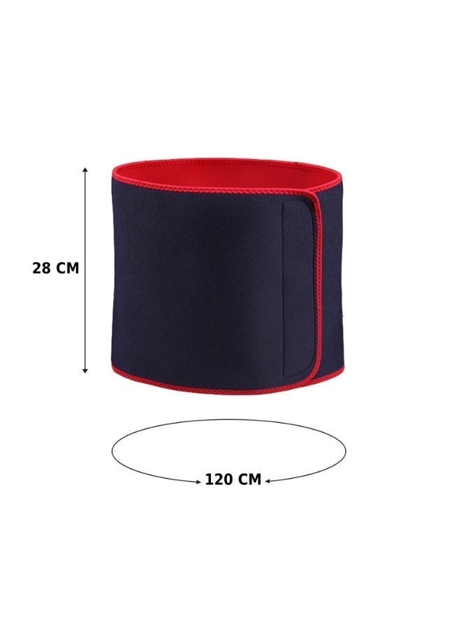 سانكس 818XL-حزام تخسيس الخصر من النيوبرين يزيد من التعرق أثناء التمرين لإنقاص الوزن وحرق الدهون، 28×120 سم - Image 5