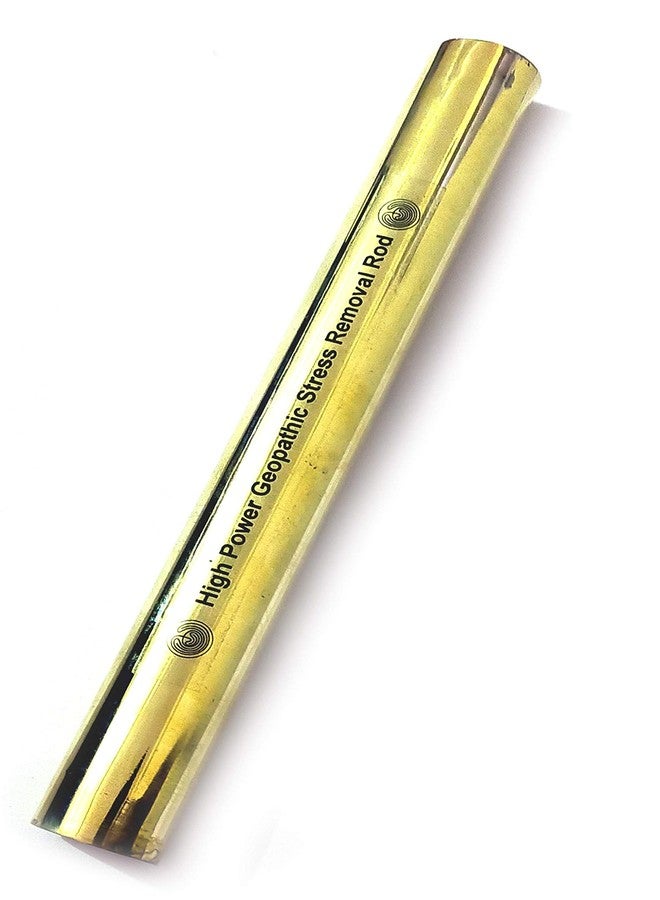 Astroghar High Power Geopathic Earth Telluric Stress Removal Brass 9 Inch Rod for Positive Energy and Protection - Image 1