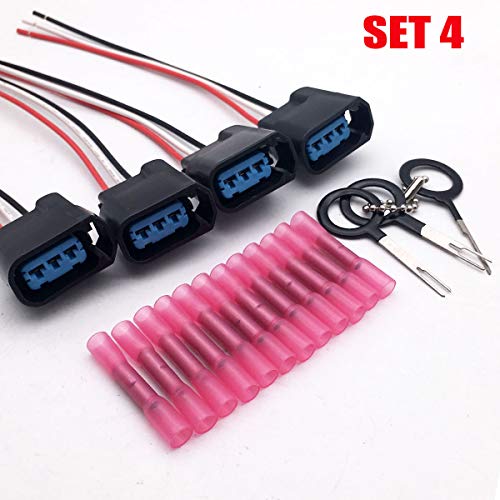 IBVIBV SET 4 Ignition Coil Connector Plug pigtails work For HONDA CIVIC CRV S2000 ACURA RSX K Series - Image 4