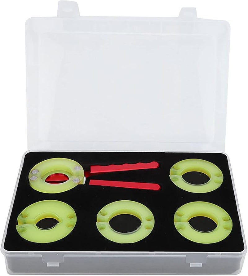 Watch Bezel Opener Tool Kit with 4 Rings for Removal and Repair Red Elastic Rubber - Image 5