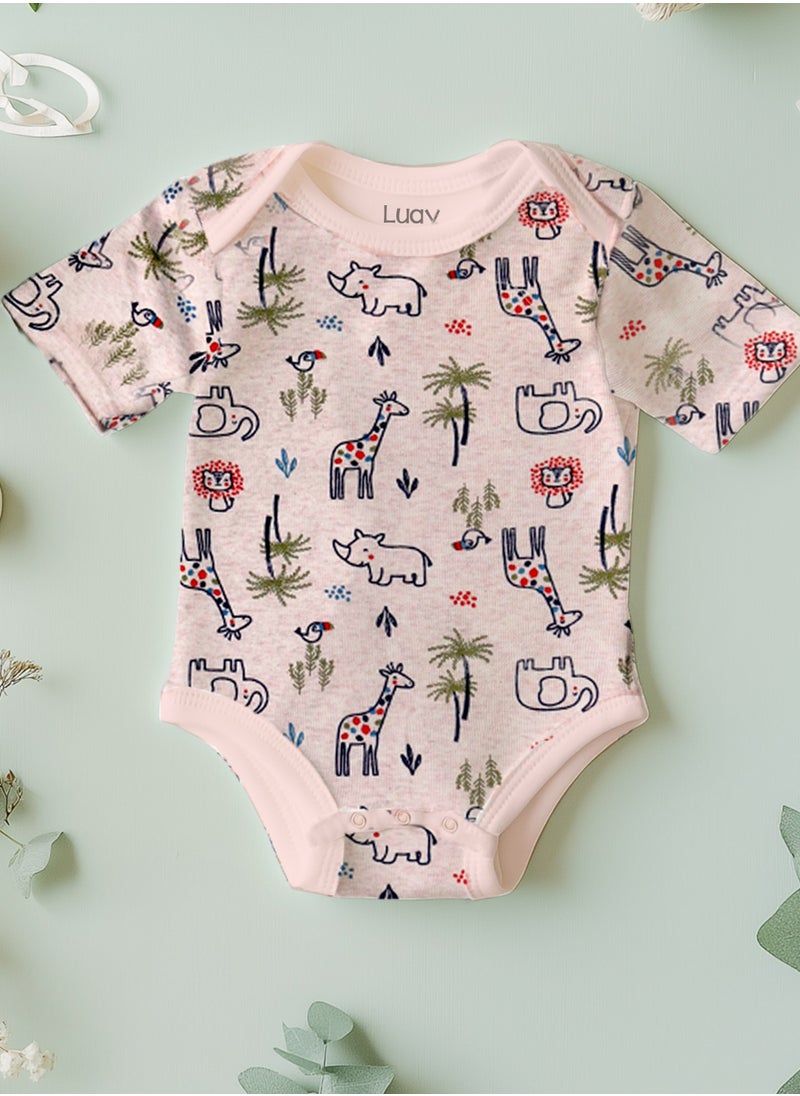 LUAY 100% Bamboo  Based Onesies | Sleepsuits| Night Suits|Jumpsuit | Wondersuit for Baby Boys & Baby Girls, New-Born, infants,Toddlers_ Including Vibrant Pattren & Colors Create festive look  - Image 2