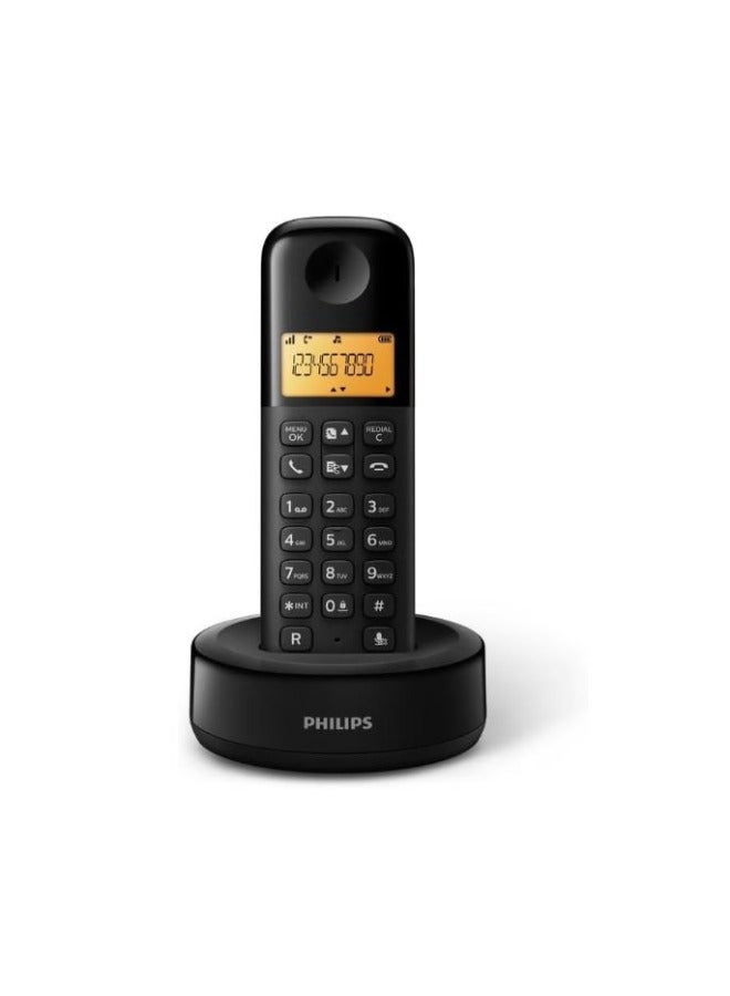 Philips Wireless Telephone - Black D1601B-63 - Image 1