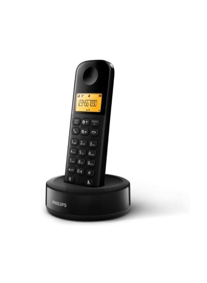 Philips Wireless Telephone - Black D1601B-63 - Image 2