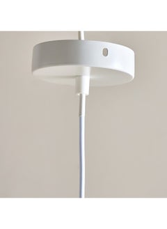 Home Box مصباح معلق بإطار معدني E27 من كوليت مع ظل قماشي 40 × 40 × 26 سم  - Image 4