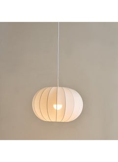 Home Box مصباح معلق بإطار معدني E27 من كوليت مع ظل قماشي 40 × 40 × 26 سم  - Image 2