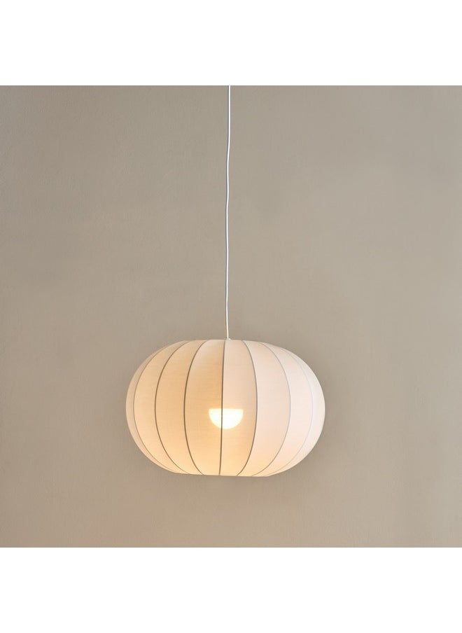 Home Box Collett E27 Metal Frame Pendant Lamp with Fabric Shade 40 x 40 x 26 cm  - Image 2