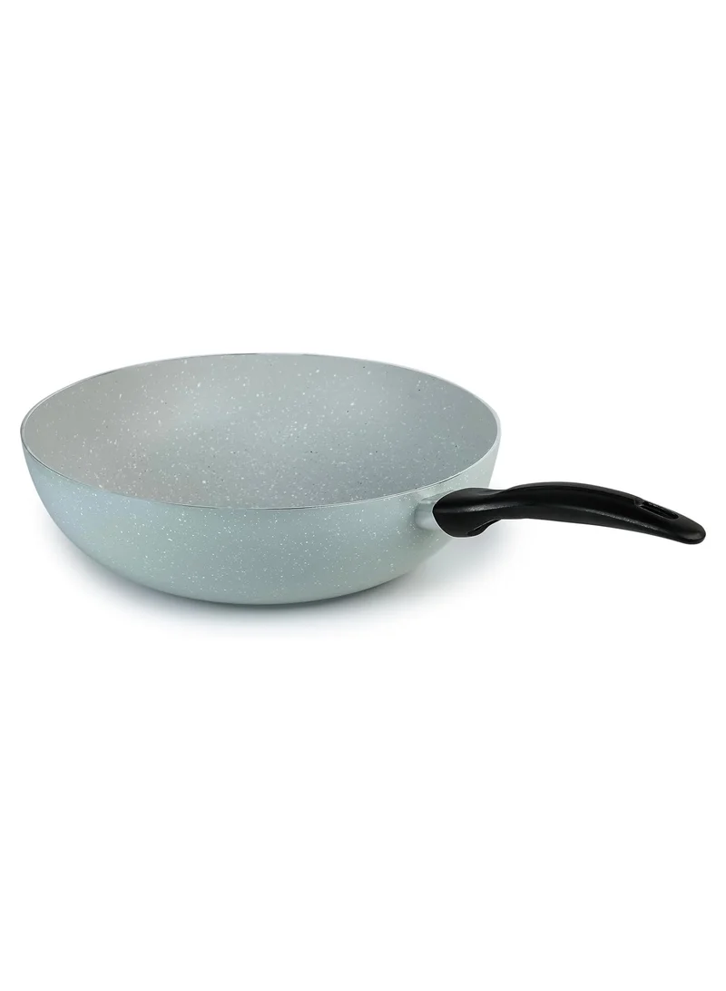 Wilson Wilson 26cm Aluminium Pressed Wok Pan, Non- Stick, Induction, Dual Marble coated