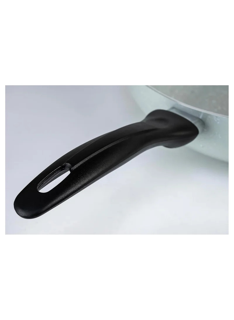 Wilson Wilson 30cm Aluminium Pressed Wok Pan, Non- Stick, Induction, Dual Marble coated