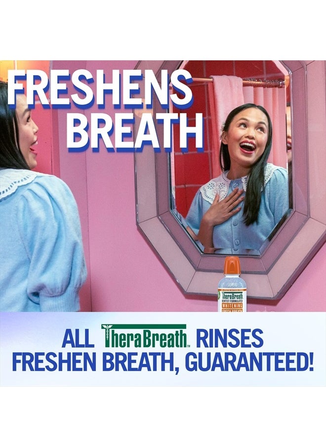 TheraBreath (Pack of 2) Whitening Fresh Breath Oral Rinse, Dazzling Mint, 2x16 oz  - Image 5