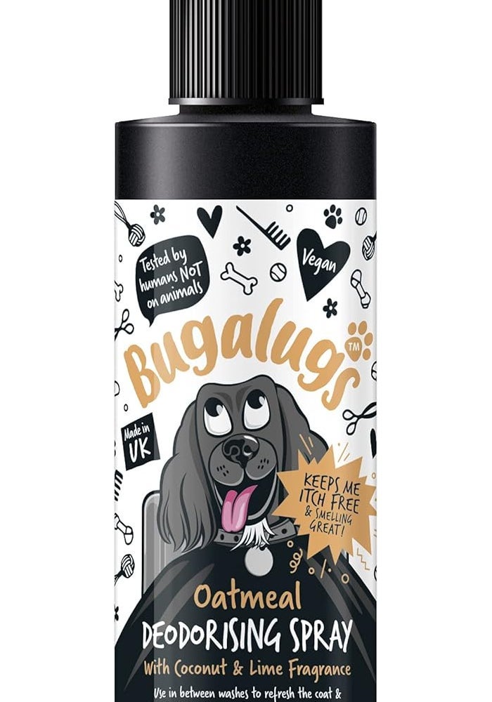 Bugalugs Oatmeal with Coconut & Lime Dog Deodorizing Spray - 200ML - Image 1