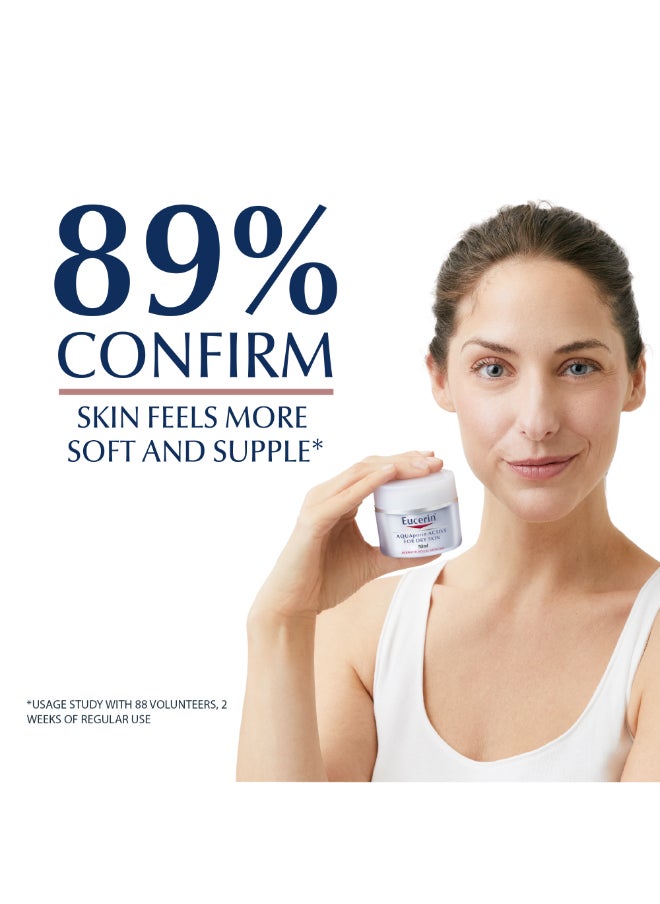 Eucerin Aquaporin Active Rich Face Day Cream With Gluco-Glycerol And Hyaluronic Acid, Refreshing Face Moisturizer For 24-Hour Hydration 50Ml  - Image 2
