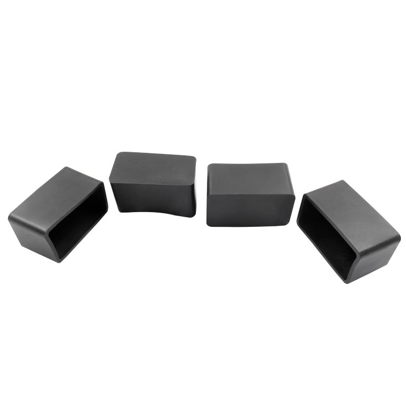 Phituoda 20 Pieces Rubber Furniture Leg Caps, 20Mm X 40Mm Rectangle Chair Table Leg Covers, Soft Furniture Feet End Cap Tips Floor Protector For Chair Table - Image 2