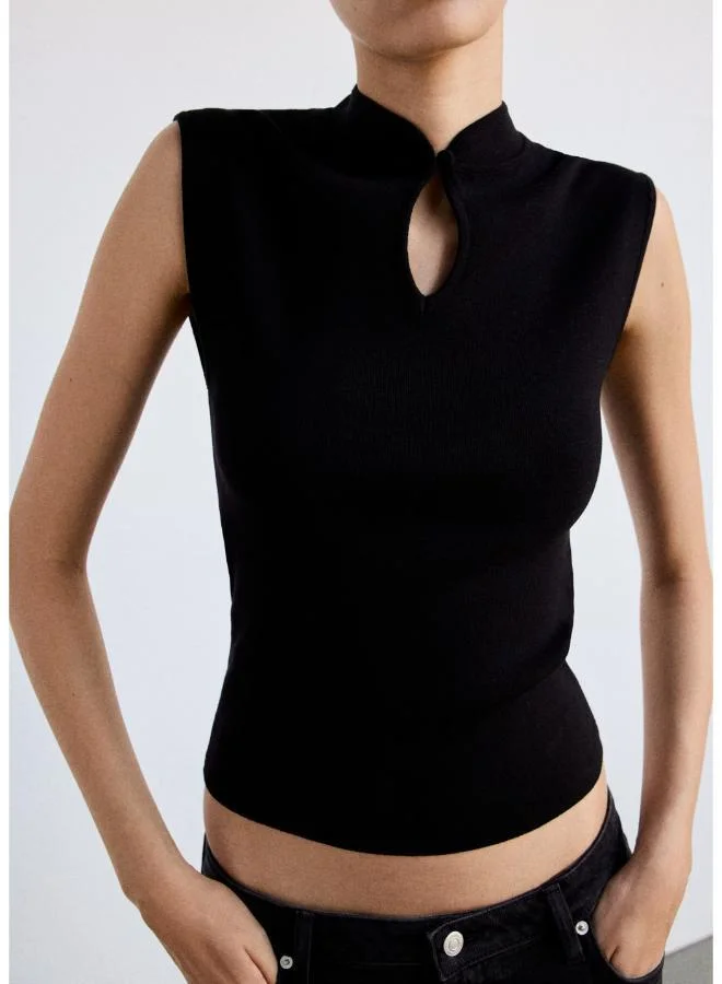 Perkins Neck Sweater With Cut-Out