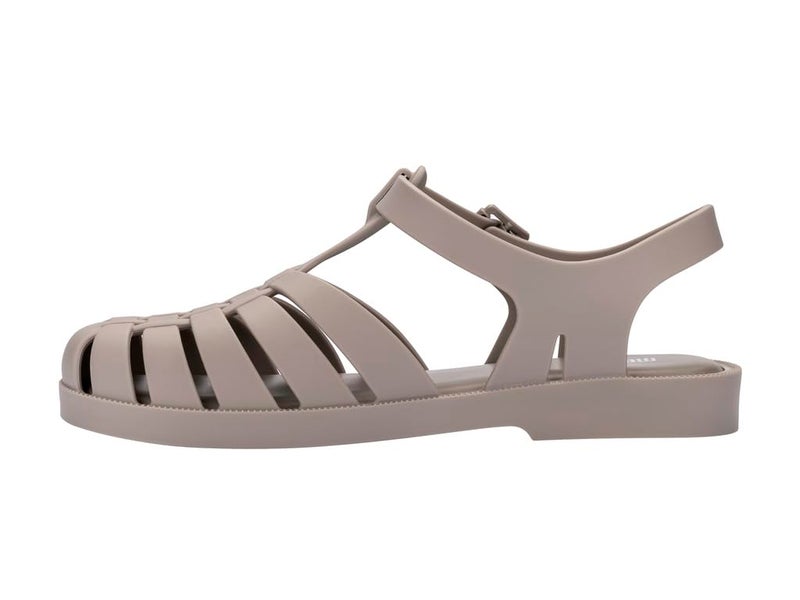 Melissa Possession Jelly Sandal for Women - The Original Jelly Shoe, Fisherman's Sandal with Adjustable Strap and Side Buckle, Matte Beige, 8 - Image 2
