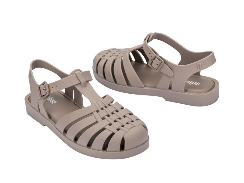 Melissa Possession Jelly Sandal for Women - The Original Jelly Shoe, Fisherman's Sandal with Adjustable Strap and Side Buckle, Matte Beige, 8 - Image 5