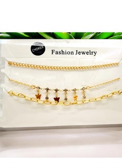 Generic A set of necklaces Type: Modern necklace set The set consists of three necklaces with different designs. 