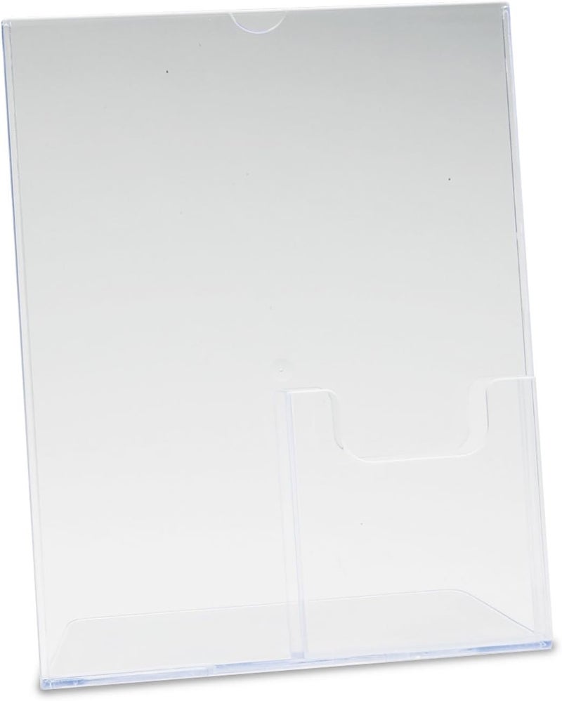 Deflecto حامل لافتات ديفليكتو 590501 بصورة متفوقة مع جيب 9w x 4 12d X 10 34h شفاف - Image 1