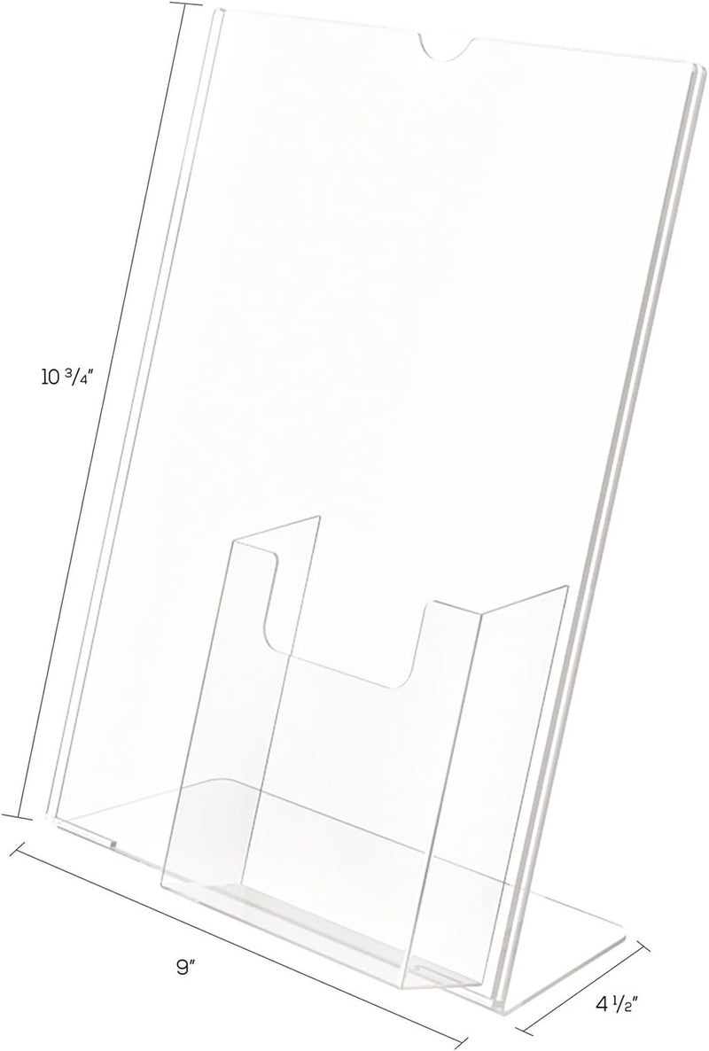 Deflecto حامل لافتات ديفليكتو 590501 بصورة متفوقة مع جيب 9w x 4 12d X 10 34h شفاف - Image 5