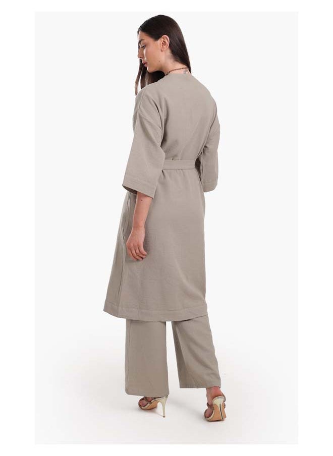 Clue - Timeless Midi-Length Kimono - Image 1