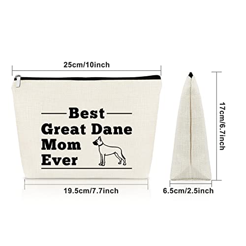 Sazuwu Great Dane Gift Bag for Women Dane Owners Makeup Cosmetic Bag Mom Christmas Birthday Mother's Day Thanksgiving Gifts Travel Pouch - Image 4